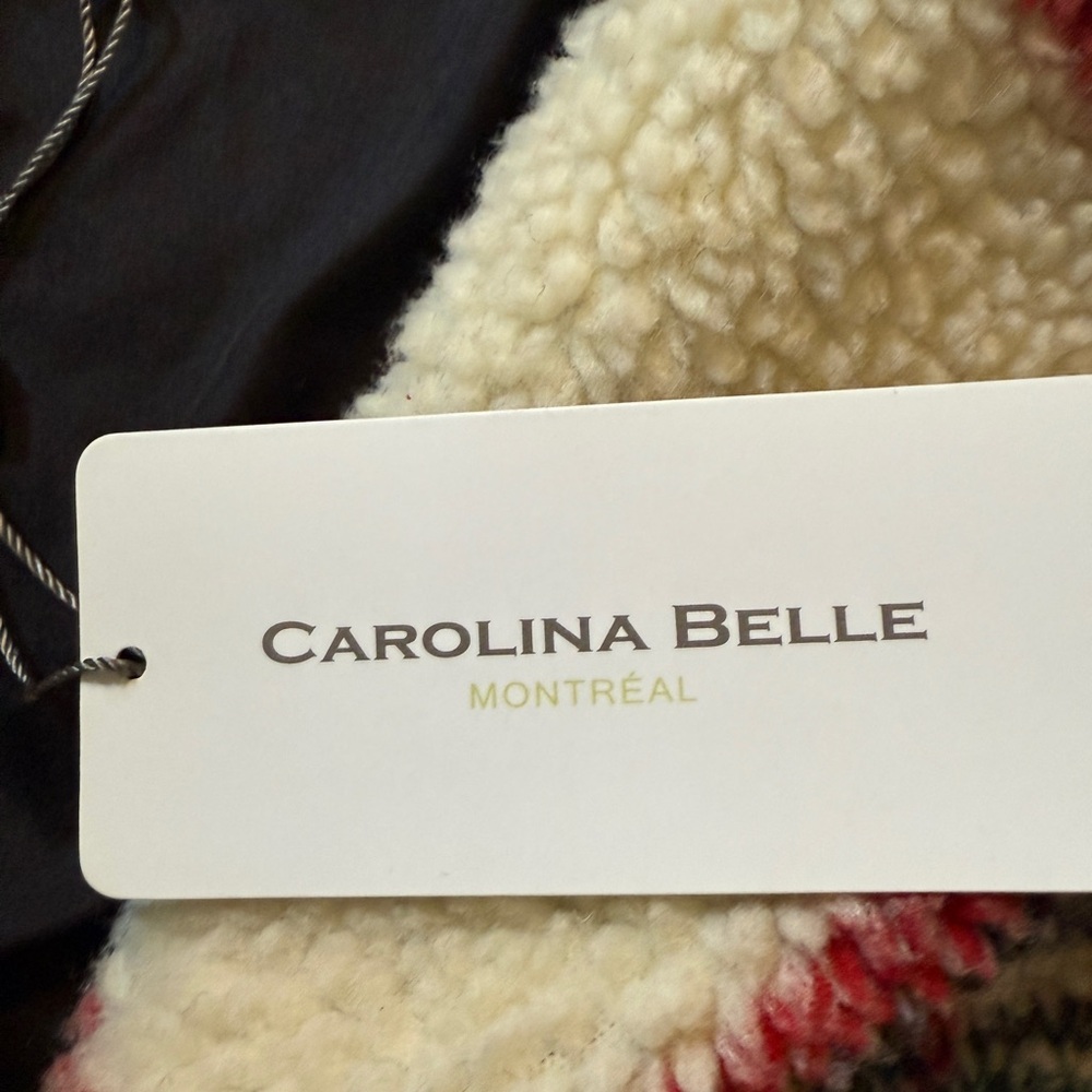 NWT Carolina Belle Montreal woman’s plaid Sherpa jacket XS - Picture 4 of 16